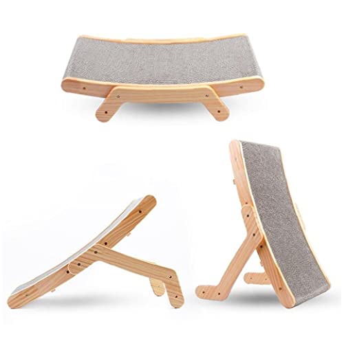 Boîte de grattage de chat verticale lit chat bois jouets de griffe rochers
