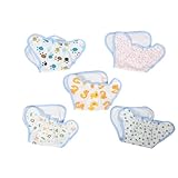 MAGICLULU 5pcs Washable Cotton Diaper Pants for Newborns, Reusable Natural Cotton Cloth Training Nappies