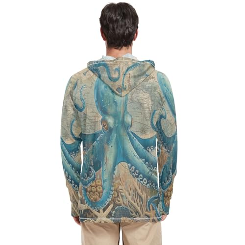 Painting Daisy Flowers Mens Sun Protective Shirts, Cooling Hoodie for Men, Light Weight Hoodie, UPF 50+ Running Hoodie3