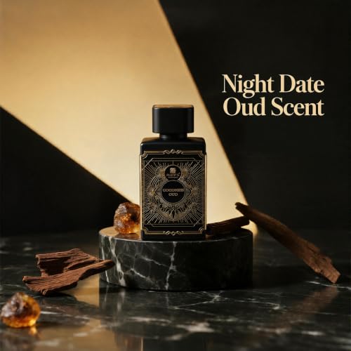 Image of A CENTER RIS Gs Oud Black Fragrance For Men Eau de Parfum 3.4 Fl Oz | Oriental Woody Fragrance | Rich Saffron Smoked Agarwood Cologne | Daily Use Spray Gift