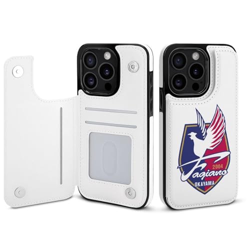 iPhone15Pro用ケース 手帳型 ファジアーノ岡山FC スマホケース 財布型 アイフォン15Pro用ケース おしゃれ 軽量 背面 携帯カバー カード収納 スタンド機能 PUレザー 耐衝撃