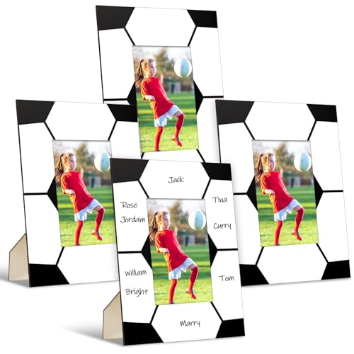 GlikCeil 8x10 Soccer Photo Frame 4x6 Display Gift