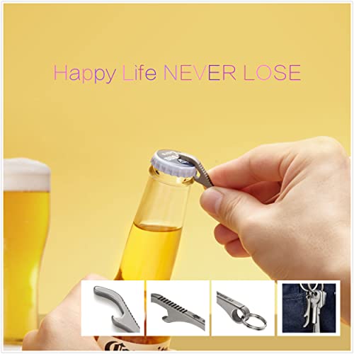 Titanium Bottle Opener Small Keychain Edc Tool By Bang Ti (2-Pack) #TOP4