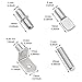 104Pcs Shelf Pins Kit,4 Styles Nickel Plated Shelf Support Pegs,Bookshelf Pegs for Shelves,Cabinet Shelf Bracket Pegs Shelf Pins Holders for Kitchen Furniture & Closet ( 5mm & 1/4inch )