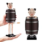 Dispensador de cigarrillos, divertido dispensador de cigarrillos, barril de madera, caja de cigarrillos para 10 cigarrillos, figura de Papá Noel, caja de cigarrillos, caja de cigarrillos