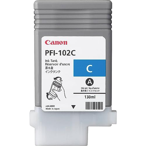 Canon Lucia PFI-102 C - Cyan - Original - Ink Tank - for imagePROGRAF iPF510, iPF650, iPF655, iPF710, iPF750, iPF755, iPF760, iPF765, LP17, LP24