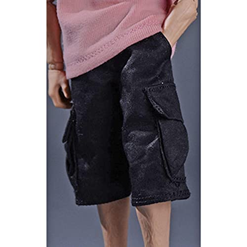 Deevoka 1/12 Scale Male Figure Cargo Pants Athletic Shorts With Extra Pockets For 6Inch Male Soldier Figures Body Accessory, Black #TOP3