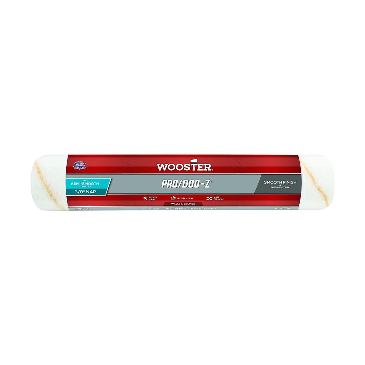 Wooster fırça Pro/Doo-Z Roller Cover 3/8 inç NAP, RR642-14
