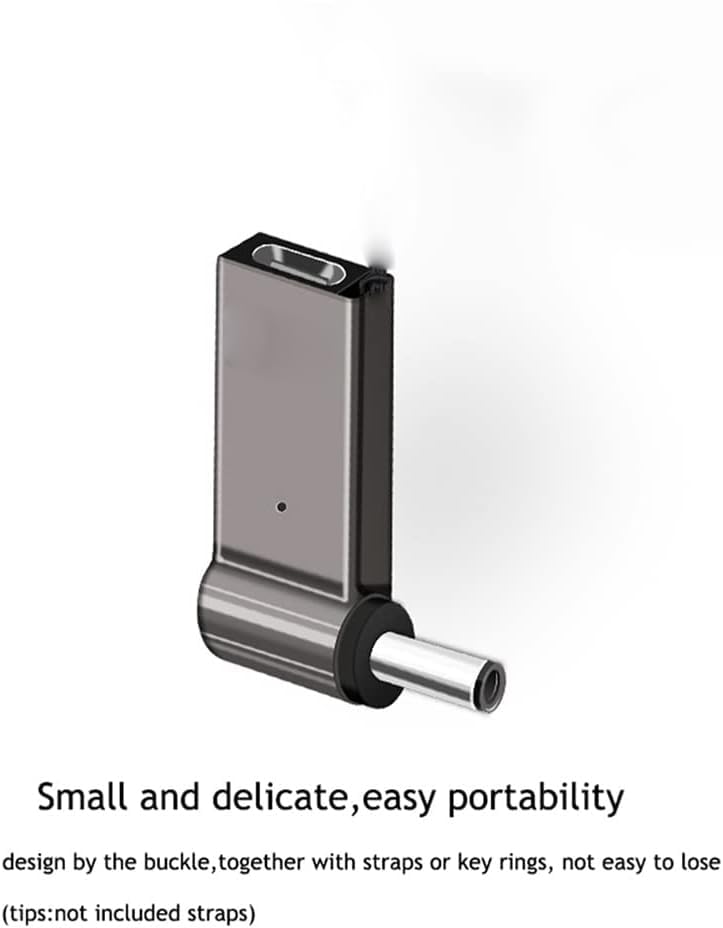 Image of Tobo USB C to DC Adapter, USB C Female to Male DC 5.5 x 1.7mm Barrel Jack Plug Converter, 100W 5A PD Portable Power Charger Connector for HP Laptop TD-1260CC