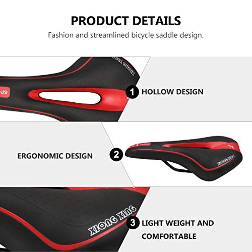 ABOOFAN Conforto Do Assento de Bicicleta Respirável Projeto À Prova de Choque Da Bicicleta Sela Da B