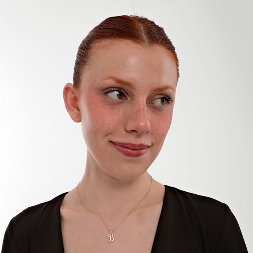 14K Solid Gold or Gold Plated Cursive Initial Necklace, Mom Initial Necklace, Letter Necklace with Tiny Heart Charm, June Birthstone, Gift for Woman4