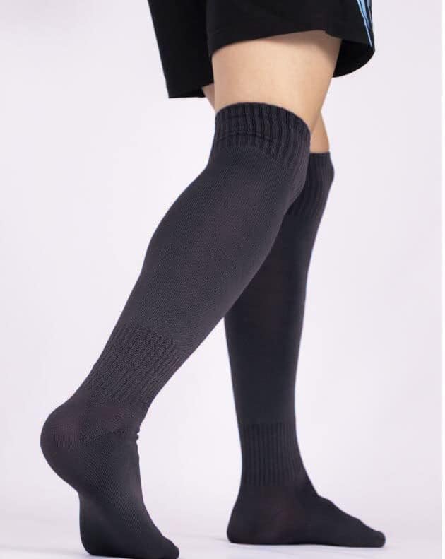 Unisex Athletic Knee High Breathable Compression Solid Tube Soccer Football Sport Socks 3/12 Pairs for Kid Youth Adult - Image 6