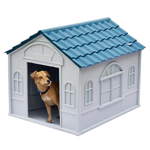 Image of Qpets Outdoor Dog House Plastic Rainproof 65x75x63cm Under 15kg