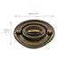 Quluxe 4 Pcs Furniture Dresser Pull Antique Brass Bail Drawer Pull Oval Drop Swing Handles Cabinet Knob Hardware 2.32