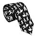 WILL BUDXEG Ballroom Dancing Dance Music Mens Novelty Necktie Ties Funny Neckties Fashion Neck Ties