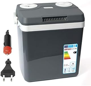 Dino KRAFTPAKET 131001 Kühlbox 12V 230V (WÄRMT & KÜHLT) HÖHE: 44cm GRÖSSE: 32-Liter (28L netto) Elektrische Kühlbox für Auto Boot Camping, A++ mit ECO-Modus