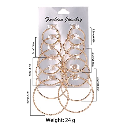 Boucles d'oreilles énormes légères pour femmes aux lobes sensibles - 3
