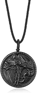 COAI Christian Jewelry Black Obsidian Pendant Necklace