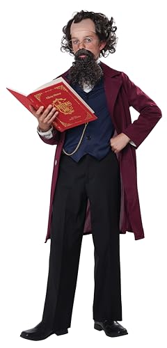 Disfraz completo Charles Dickens para niños talla Large miniatura 1