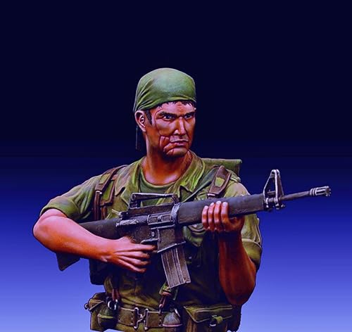 Busto de resina de soldado estadounidense Segunda Guerra Mundial 1/10