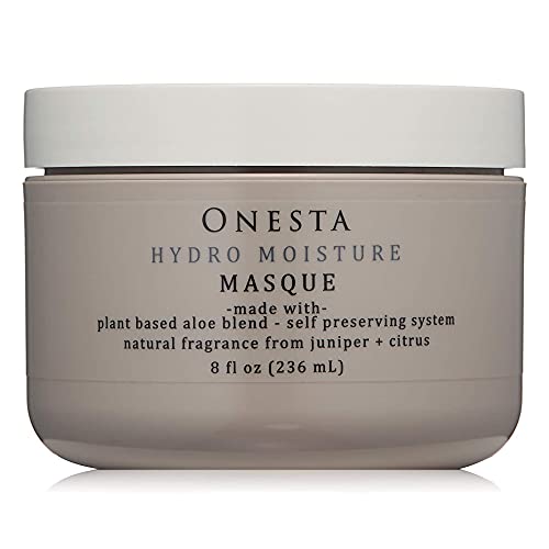 Onesta Hair Care Plant Based Hydro Moisture Masque for Dry, Damaged and Processed Hair, 8 Ounces (Pack of 1)