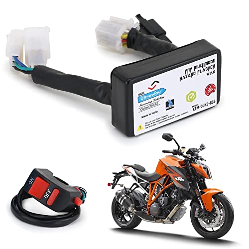 Image of KTM Duke-BS6 Plug N Play (PNP) Hazard Module /Adapter Light /Flasher Compatible | Waterproof | 24 Different Flashing Patterns | 2 Year Warranty