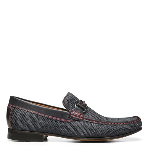 Image of Donald Pliner Donnie Men's Slip-On Loafer - Stacked Heel - Classic Dress Loafers for Men, Memory Foam Insole, Slip-On Shoes for Men, Comfortable Dress Shoes
