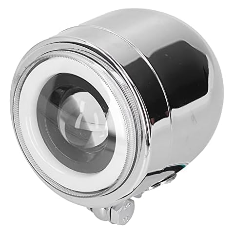 Hapivida 4.25in LED Dual Headlight Chrome Shell Cover