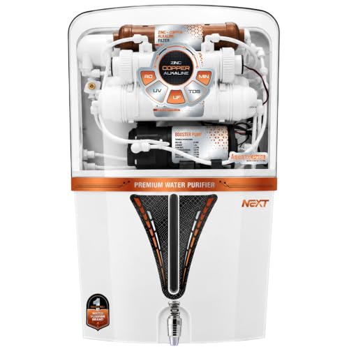 Image of Aqua X Pure NEXT White Domestic Water Purifier | RO+UV+UF+ORC CU+ZN Technology | 12 L Tank | 60% Higher Water Recovery | 12-Stage Purification | 1 Year Warranty*.