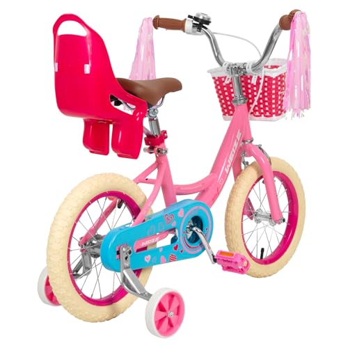 Weize Girls Bike For 3-12 Years Old Kids, 14 16 20 Inch Kids Bike With Training Wheels, Streamers, Basket And Doll Seat, Children Bicycles With Coaster Brake thumb #4