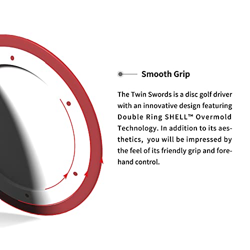 Yikun Professional Disc Golf Twin Swords |Distance Driver |165-176g| Perfekt für Outdoor-Spiele und Wettbewerbe