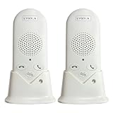 Wireless Intercom System for Home, Long Range 2-Way Voice Intercom for Room-to-Room Communication, Portable Intercoms for Seniors, Home, Office (2-Pack)