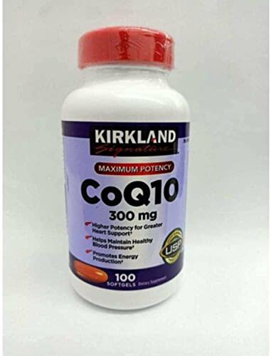 Adema Kirk-Land-Signature Coq10 300 Mcg 100 Softgels,Maximum Potency Co Q 10 Supplement,Purple #TOP5
