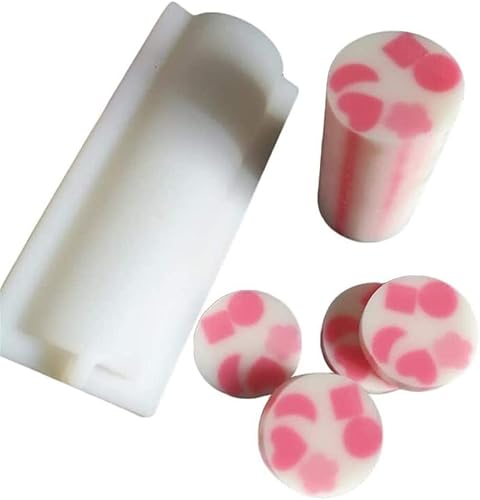 Molde de jabón de silicona con columna de tubo molde de silicona para postre 22lbs 338fl oz molde redondo para jabón molde para hornear molde de