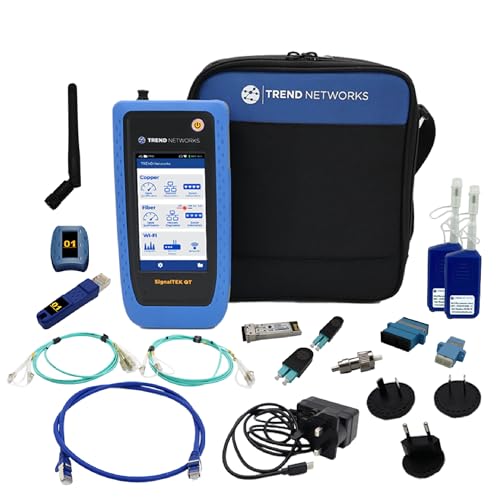 Image of TREND Networks | SignalTEK QT Pro | All-in-One 10G Copper, Fiber & Wi-Fi Qualification Tester | Advanced Wi-Fi Diagnostics | PoE Load Testing & Network Diagnostics | R166001