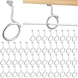 Blulu ブライドルリング 50個 低電圧ワイヤーとケーブル用 1-1/2インチ スクリューマウントブライドルリング Cat 6またはCat 7ケーブル用 木製コンクリートとレンガの表面に