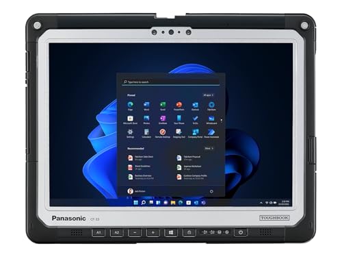 Panasonic Toughbook 33 MK1 Rugged Tablet, i5-7th Gen, 12-Inch QHD Touchscreen Display, 8GB DDR3 RAM, 256GB SSD, 4G LTE, Contactless Smart Card, Serial Port, Long Life Battery, Win 11 Pro (Renewed)