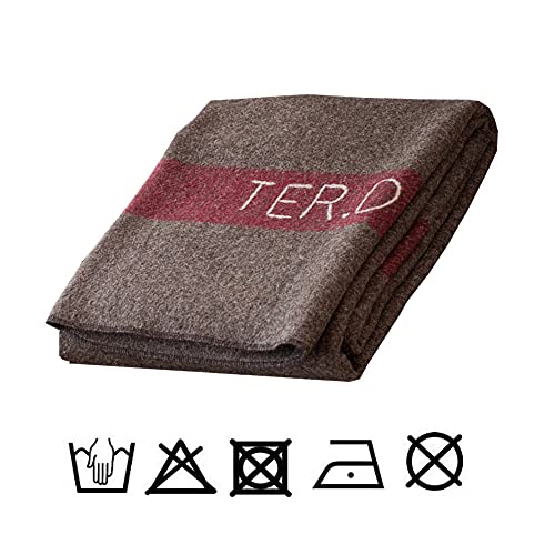 Jqz 100% Wool Blanket 4.5 Lbs Swiss Army Military Reproduce Warm Thick Washable 59" X 80" Great For Camping Outdoors Sporting Events Survival & Emergency Kits #TOP5