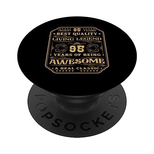 95 Años De Ser Increíble 95 Años 95 Cumpleaños Hombre PopSockets PopGrip Intercambiable