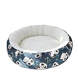 Matériau de Haute Qualité: Ce panier chien avec confortable peluche longs et coton PP souples remplies procureront à votre animal la sensation de dormir sur un nuage offre un sommeil profond plus confortable, lit pour petit chien.