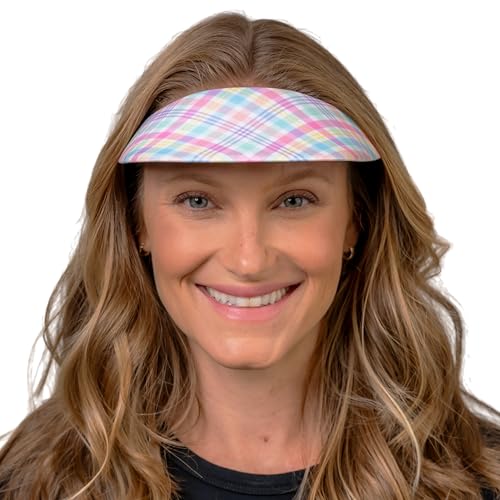 Image of No Headache Sun Visor for Women | Stylish, Lightweight Golf & Tennis Hat | UV Protection for Outdoor Sports & Travel