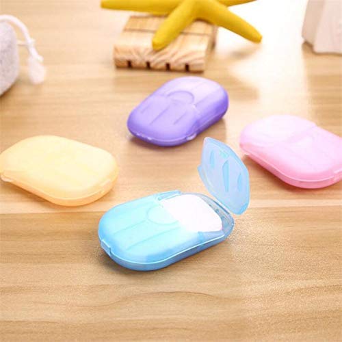 ubervia Convenient Washing Hand Wet Wipes Travel Paper Soap Scented Slice Sheets Foaming Box 1