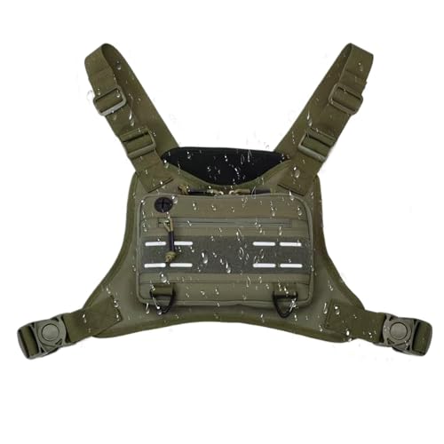 Poitrine pour hommes gilet réglable avec poches tactiques extérieur