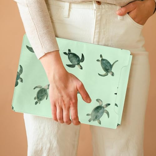 Housse de protection pc portable tortue vert 35,1x25,9 cm