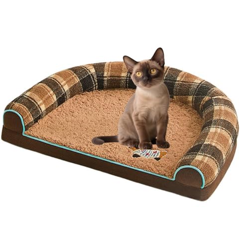 Lifetipsバーミーズ Burmese U型 ペットベッド 犬 猫 クッション ソファ 丸洗い可 滑り止め 保温 四季対応 小型犬 中型犬 大型犬 多頭飼い 快適 枕付き 軽量 カバー取り外し インテリアに馴染む 圧縮梱包 極厚 やわらか 防汚 通気性