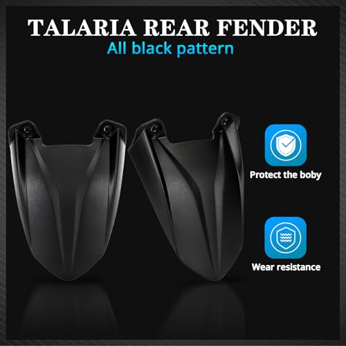 Image of Motorcycle Rear Fender Mudguard Fender Protector for Talaria Sting MX3 MX4 MX5 Electric Dirt Bike Black