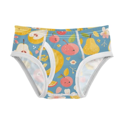 KLL Cute Fruits Bananas Apples Pears Scandinavian Style Baby Boys Cotton Boxer Briefs Cute Children Panties