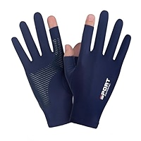 SUJAYU Gants de pêche – Gants de protection UV pour kayak, voile, pagaie et aviron – Accessoires de pêche à la mouche (bleu clair, XL