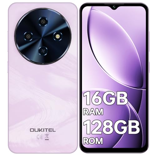 OUKITEL C5 Telefonos Moviles Libres 2025, 16(4+12) GB+128GB/TF 1TB Telefono Movil Android 14, 6.52