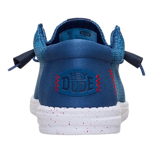 Image of HEYDUDE Men's Wally Stretch Sox Slip-On Loafer, Lightweight, Breathable, with Flex & Fold Outsole